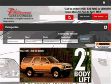 Tablet Screenshot of performanceaccessories.com